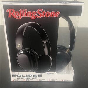 Rolling Stones Black Over-Ear Headphones
